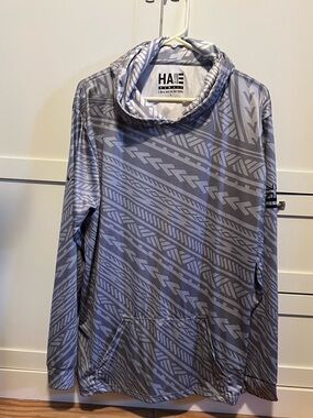 Hae Hawaii KAKAU GRAY SUBLIMATED HOODED LONG SLEEVE DRIFIT